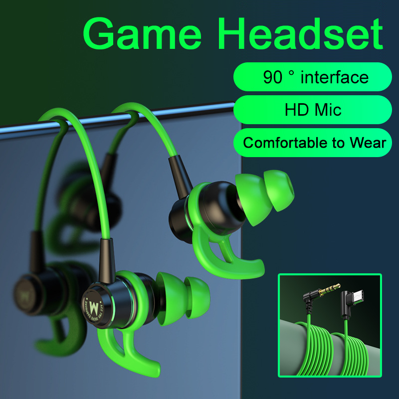 Type C Wired Earphones With Mic - سماعات ألعاب هاي فاي داخل الأذن