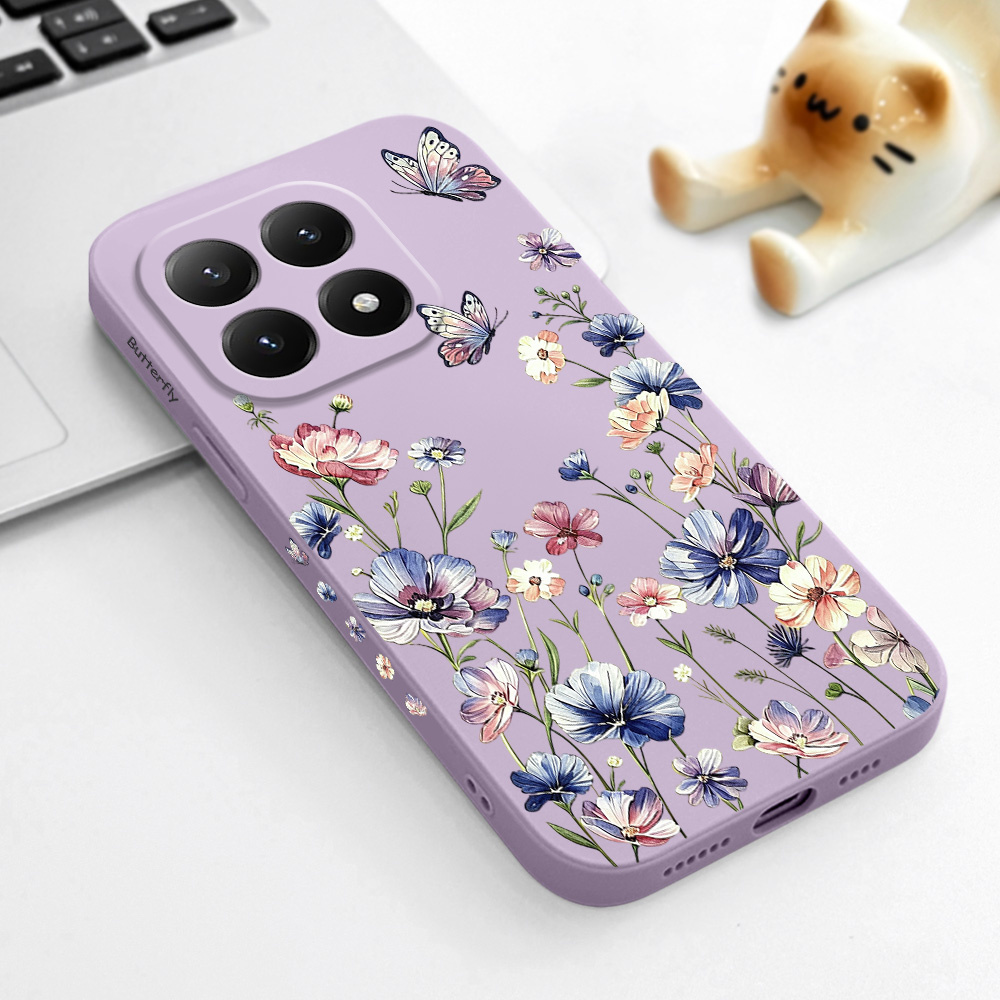 Tablets - غطاء هاتف بتصميم الفراشة لهواتف شاومي