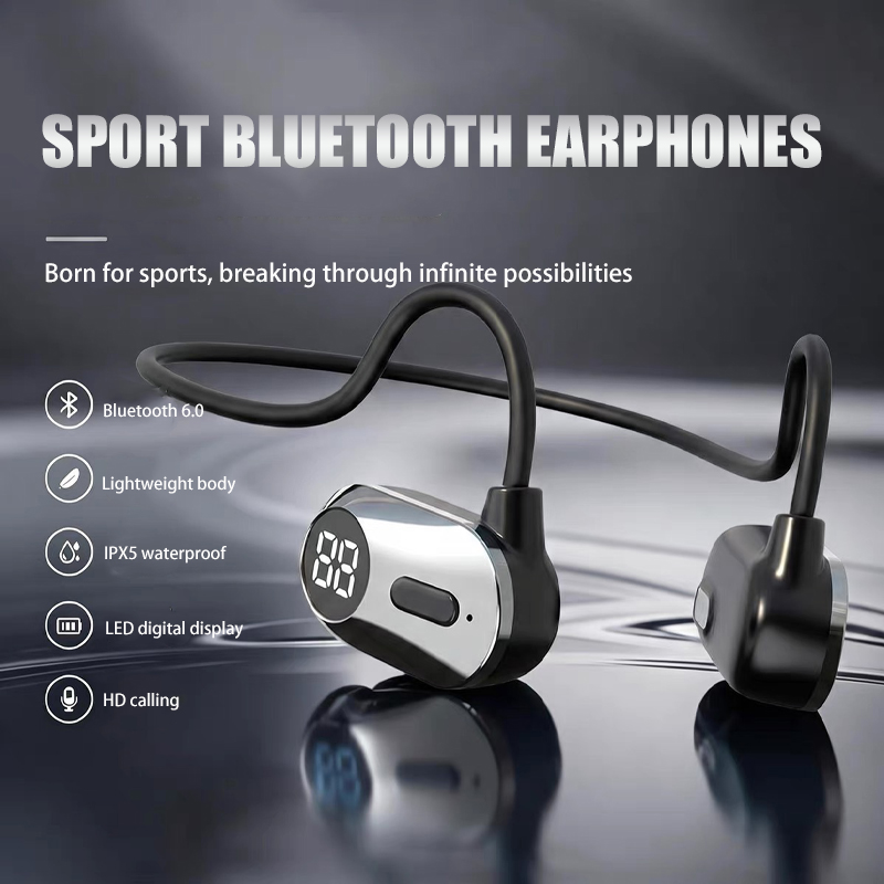 Bone Conduction Running Headphones - سماعات بلوتوث رياضية للجري بدون إدخال
