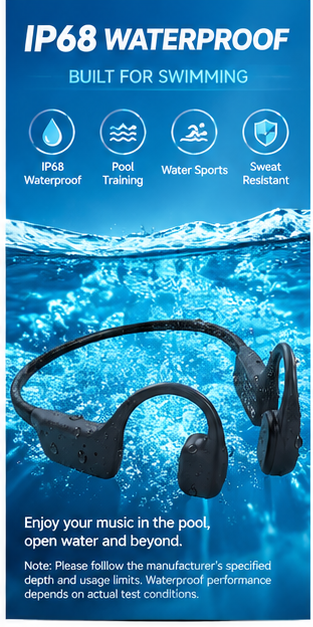 سماعات رأس بتقنية توصيل الصوت  - مراجعة Bone Conduction Running Headphones وسعره