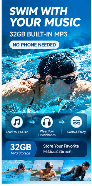 سماعات رأس بتقنية توصيل الصوت  - مراجعة Bone Conduction Running Headphones وسعره