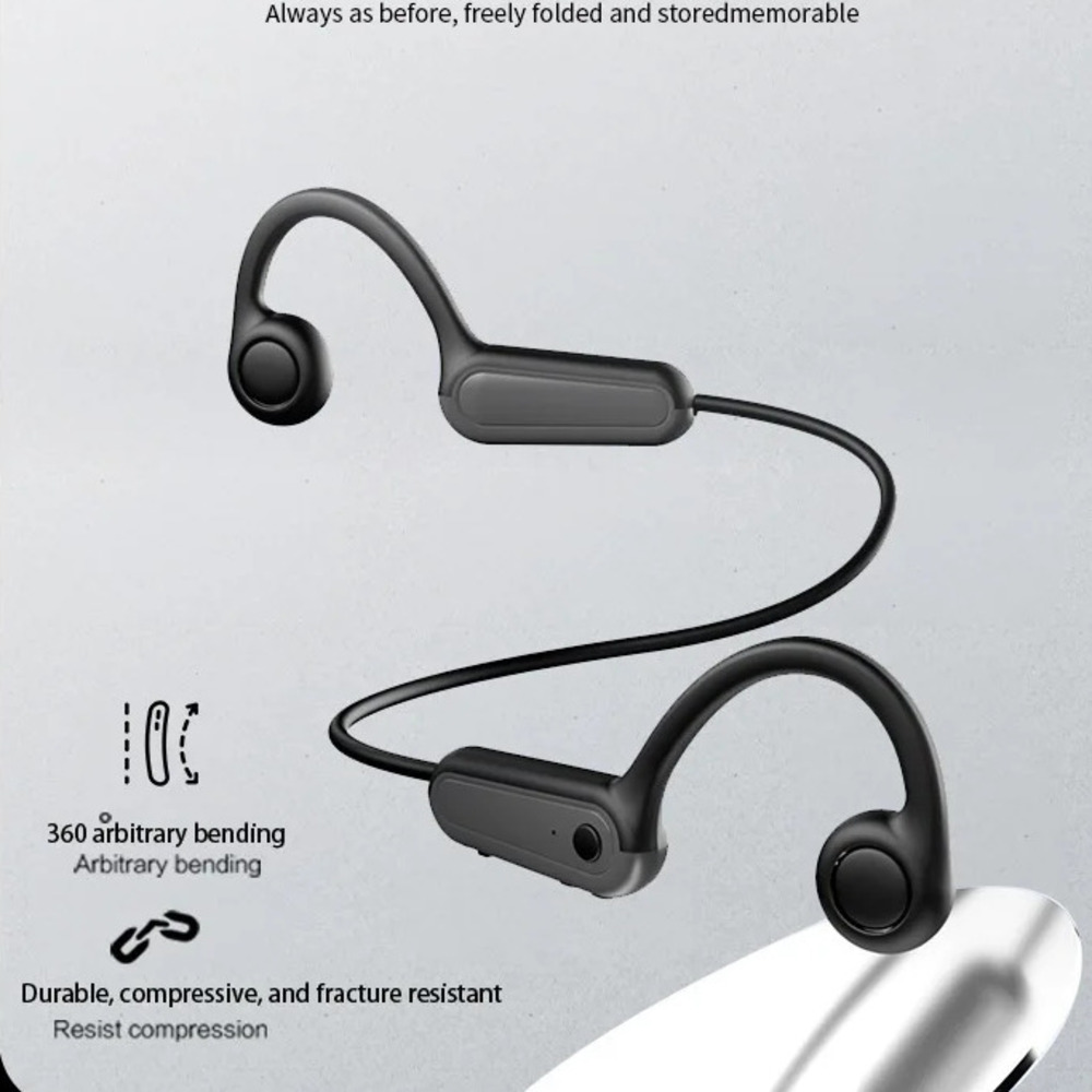 سماعات أذن لاسلكية بتقنية البل - مراجعة Bone Conduction Running Headphones وسعره