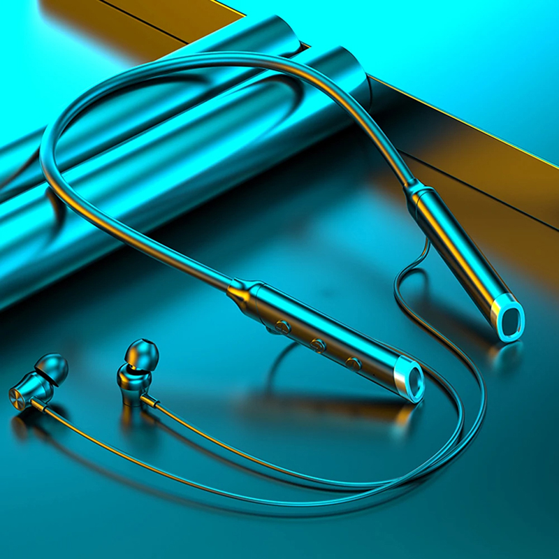 سماعات رأس لاسلكية بتقنية البل - مراجعة Magnetic Neckband Sports Earphones وسعره