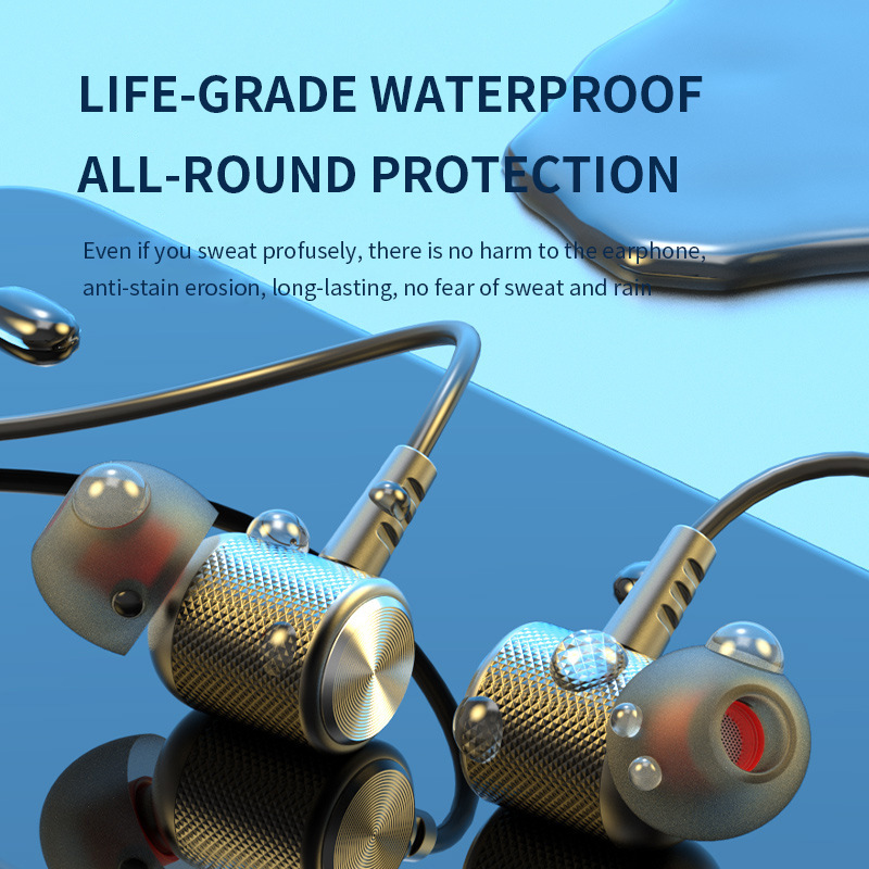 سماعات رأس لاسلكية بتقنية البل - مراجعة Magnetic Neckband Sports Earphones وسعره