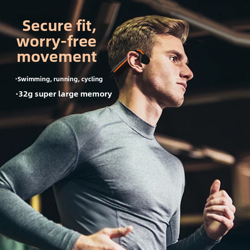 سماعات أذن لاسلكية رياضية بتقن - مراجعة Bone Conduction Running Headphones وسعره